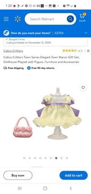 Calico Critters Town Series Elegant Town Manor Gift Set, Dollhouse Playset with Figure, Furniture and Accessories - Walmart.com Calico Critters Town Series Elegant Town Manor Gift Set, Dollhouse Playset with Figure, Furniture and Accessories - Walmart.com