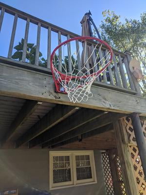 Heavy Duty Steel Rim Spalding Slam Jam Breakaway Mounted Basketball Hoop Net