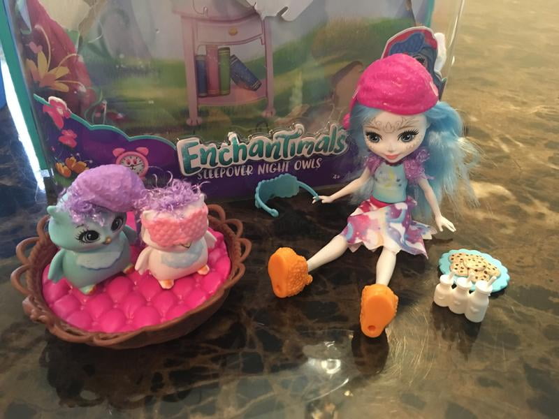 enchantimals sleepover night owl dolls