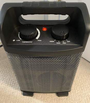 Costway Electric Portable Utility Space Heater Thermostat Room 1500W Air Heating Wall White