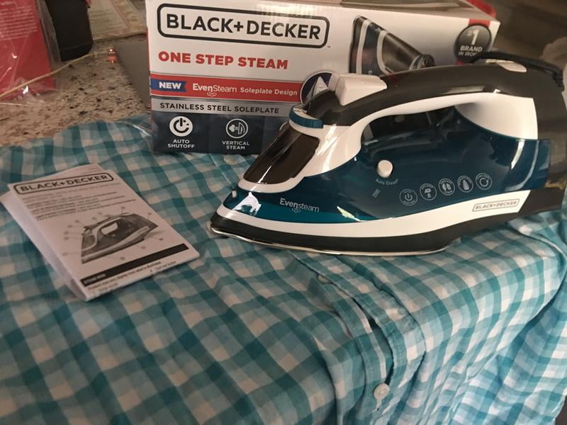 Black+decker ICR19XS One Step Steam Iron with Cord Reel