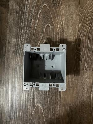 Hyper Tough 2 Gang Plastic Electrical Box for Switch and Outlet
