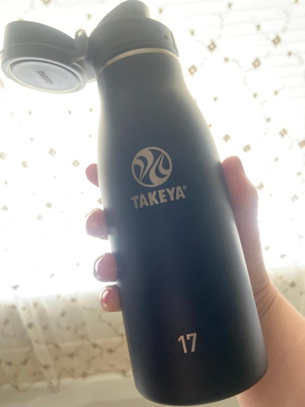 Takeya Traveler 25oz Bluestone Insulated Stainless Steel Travel Mug  Flip-LockLid