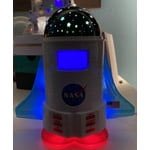 Sharp NASA Space Shuttle LCD Clock with Nightlight, 4 Color Options, 2 ...