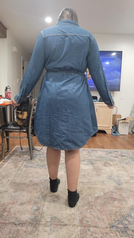Frye Women's Denim Midi Button Front Dress - Samsclub.com