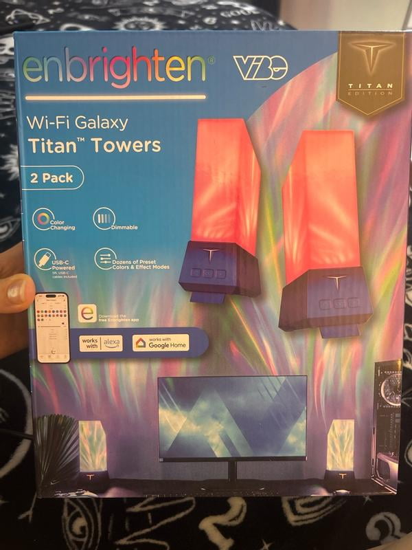 Enbrighten Vibe Smart Galaxy Projector LED Night Light, RGBW Color