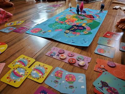 Trolls World Tour Cooperative Strategy Board Game