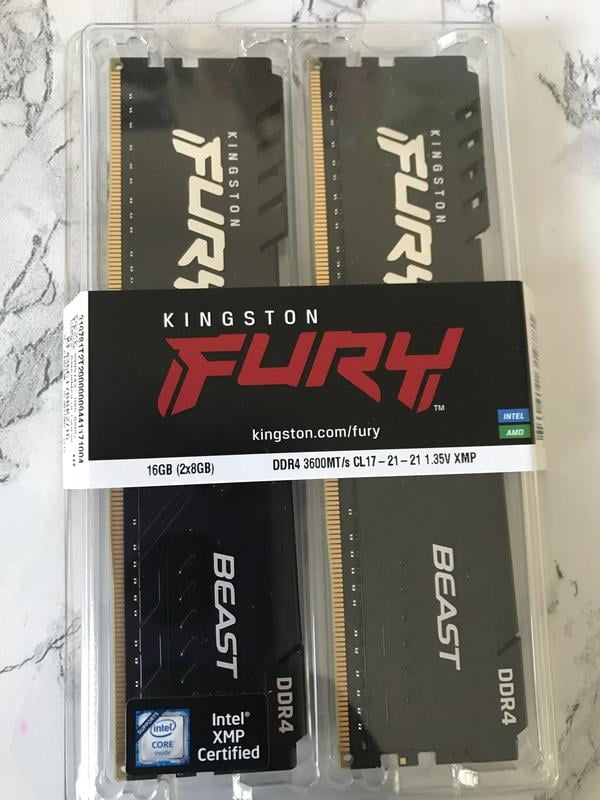 Kingston Fury Beast 16GB Kit (2x8GB) 3200Mhz DDR4 CL16 UDIMM