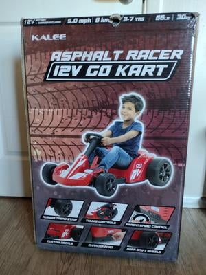 Popular Kalee electric 12 Volt Go Cart Red Asphalt NEW IN BOX