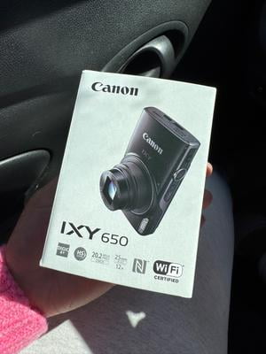 Canon IXY 650 Compact Digital Camera - Black, 12x Optical Zoom, Wi