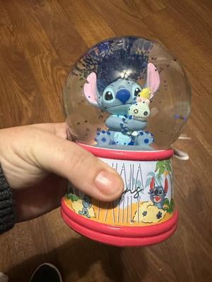 Lilo and Stitch Ohana Scrump 100mm Light Up Snow Globe - Walmart.com