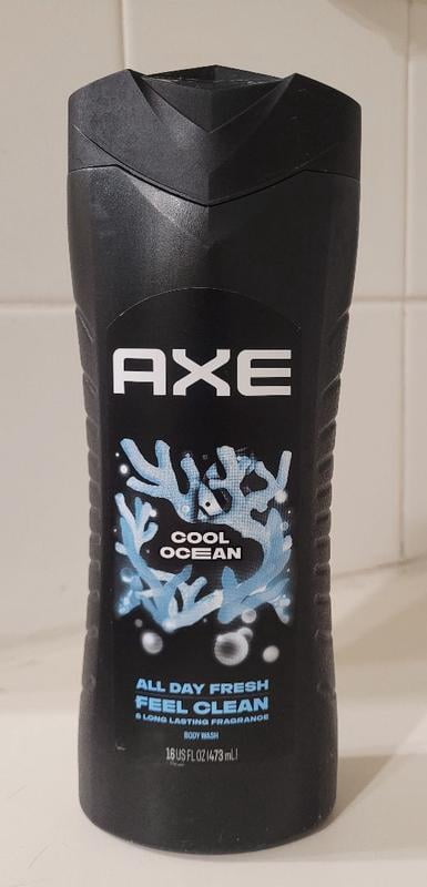 Axe Cool Ocean Refreshing Scent Men's Body Wash with Essential