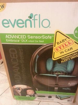 infant car seat evenflo advanced embrace dlx largo with sensor safe