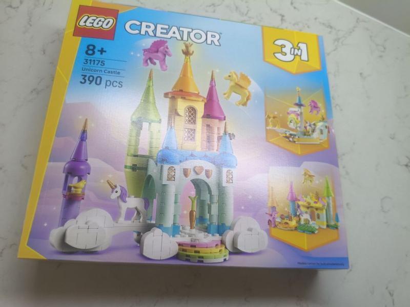 LEGO, Creator 3 in 1 Unicorn Castle, 31175, Fantasy Play Set