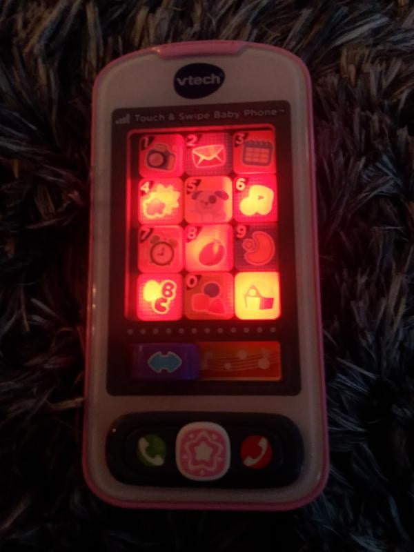 Vtech Touch and Swipe Baby Phone Kids Cellphone Toy Touchscreen Tested