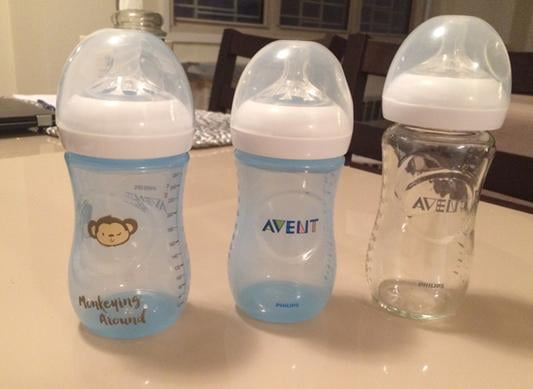 avent pink elephant bottles