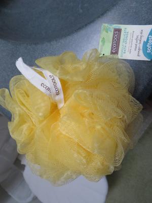 Ecotools Exfoliating Sponge - Peeling-Schwamm Aus Bambus & Baumwolle, Türkis