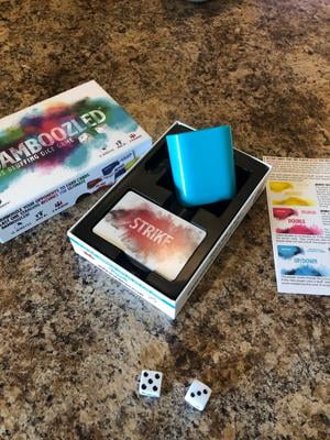 Bamboozled Dice Game & Rank Card Game Bundle - Bluffing & Strategy Party Games For Family & Friends