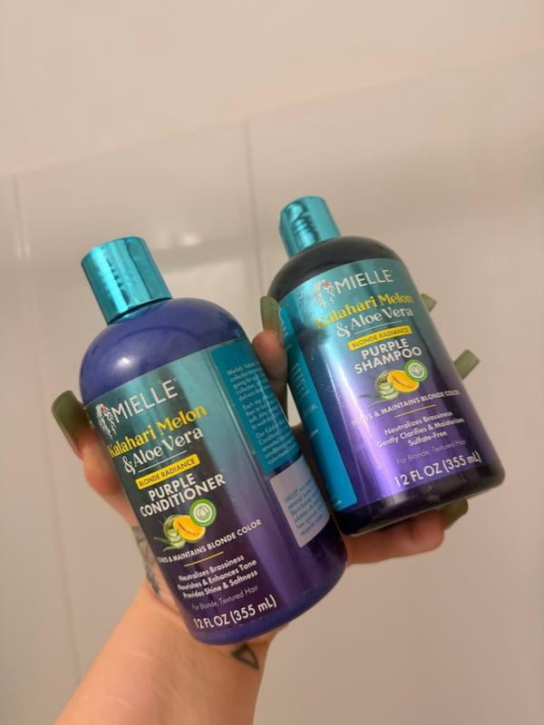 Mielle Kahalari Melon and Aloe Vera Blonde Radiance Purple Shampoo