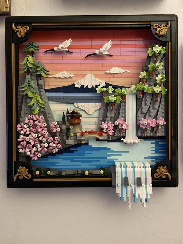 LEGO, Art Japanese Cherry Blossom Landscape Set, 31218, Wall Decor