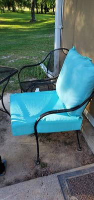 Mainstays Teal 45 X 22 75 In Outdoor Patio Deep Seat Cushion Set