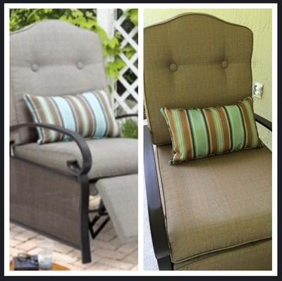 Mainstays Ashwood Outdoor Cushioned Recliner Chair Walmart