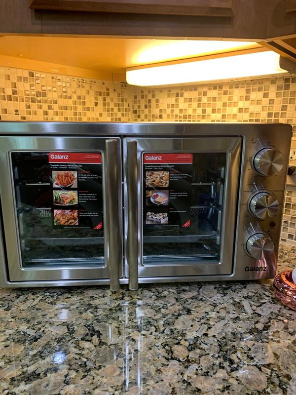 Galanz GFSK215S2MAQ18 1.5 Cu.Ft. French Door Toaster Oven with Air Fry,  Stainless Steel 