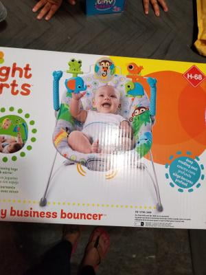 Silla mecedora para bebé Bright Starts Monkey business bouncer 11188-ES gris