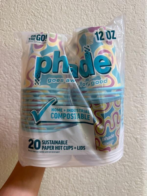 Phade Marine Biodegradable and Compostable Paper Hot Cups with