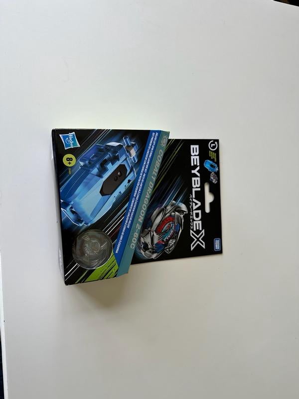 Beyblade X Cobalt Dragoon 2-60C Left-Spin String Launcher Set