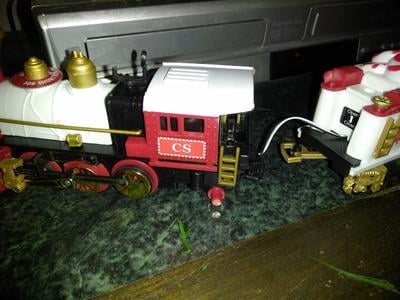 christmas tree train walmart