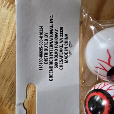 Eyeball Ping Pong Balls for Halloween and Table Tennis - 12