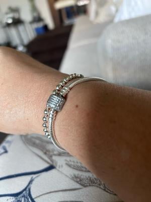 アクセサリー Pandora silver bracelet PANDORA Moments 925 Sterling Silver Bracelet with 18k Gold