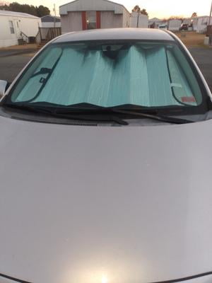 Genuine Dickies Silver Carbon Fiber Accordion Windshield Sun Shade