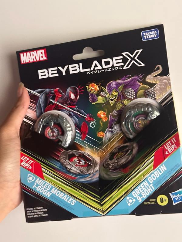BLADE COMPLETE BOX （MARBEL） Beyblade X Marvel Collab Multipack Battling Tops Set, Assorted