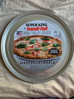 Handi-Foil Super King Crisp Bake 16 Aluminum Round Giant Pizza Pan, 1  Count 