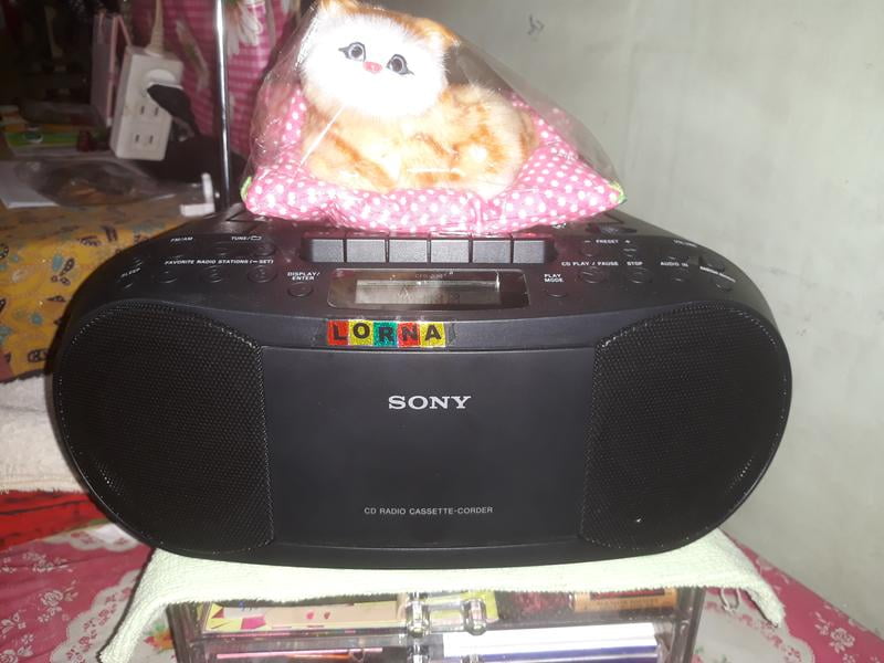 Sony CFD-S70BLK Stereo CD/Cassette Boombox 
