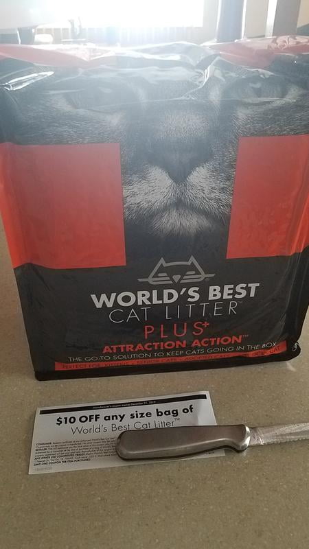 world's best cat litter plus attraction action