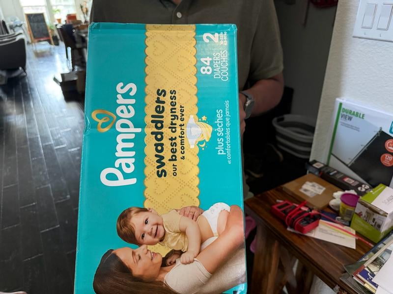 New & Improved Pampers Swaddlers Size 6 Diapers, Leak-proof, 84