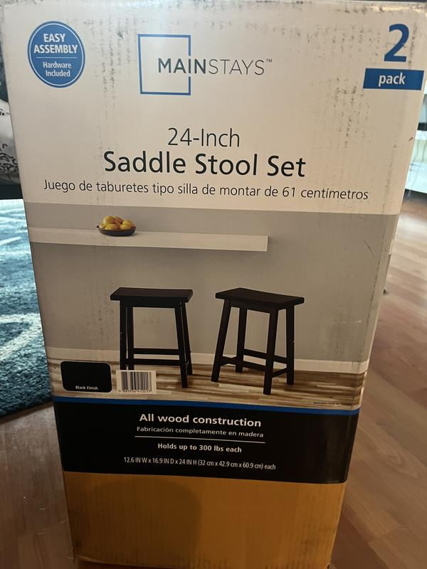 Free Shipping! Mainstays Indoor Counter Height Backless Saddle