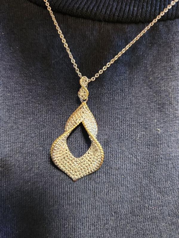 Forever Facets Diamond Accent Dramatic Drop Pendant Necklace