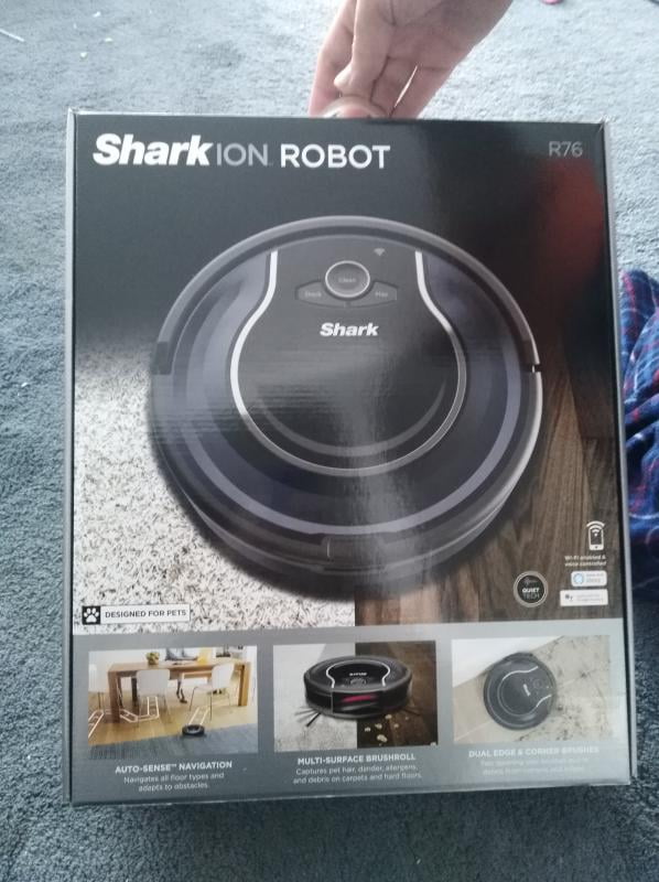 Shark Ion App Controlled Robotic Vacuum Cleaner Model R76 Robot Wi-Fi 