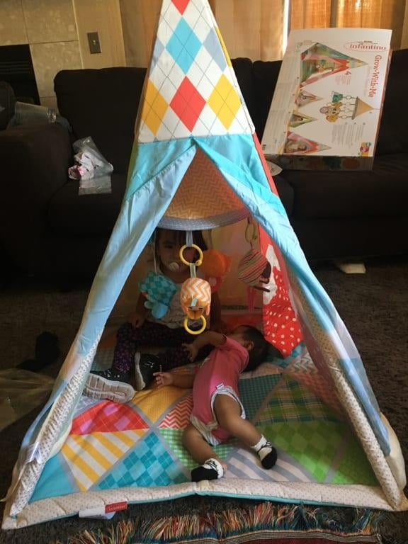 Infantino Grow with Me Playtime Teepee Baby Gym Hanging Mobile 0
