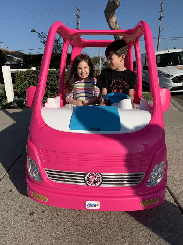 barbie camper van power wheels walmart