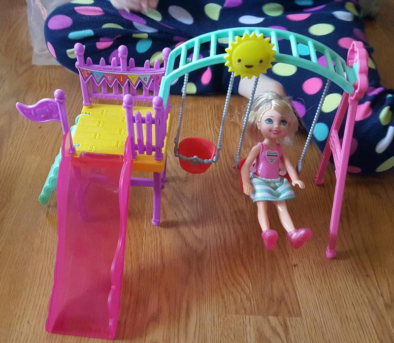 Barbie Club Chelsea Swingset Playset Chelsea Doll with Swing Set Play House  Doll Set Toy Girl Brinquedos Gift FTF93