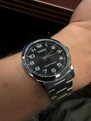 Casio Men's Quartz Movement, Water Resistant, Stainless Steel