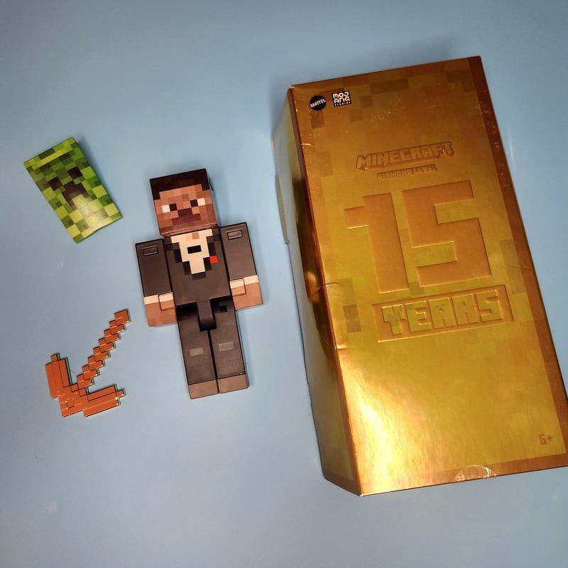 Minecraft Diamond Level Tuxedo Steve Action Figure - Walmart.com