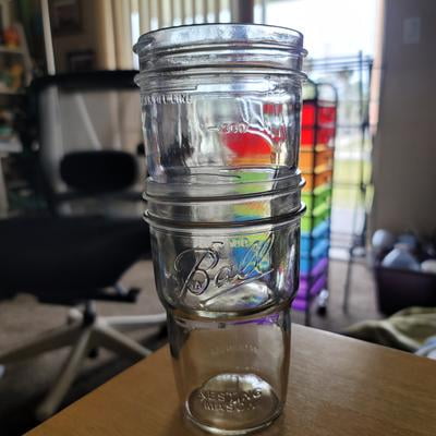 Ball Nesting Wide Mouth Mason Jars for Canning or Drinkware
