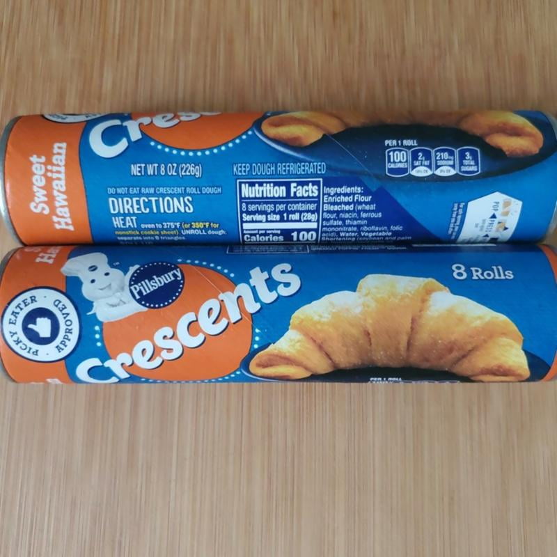 Pillsbury Sweet Hawaiian Crescent Rolls 8 Count 8 Oz Walmart Com Walmart Com