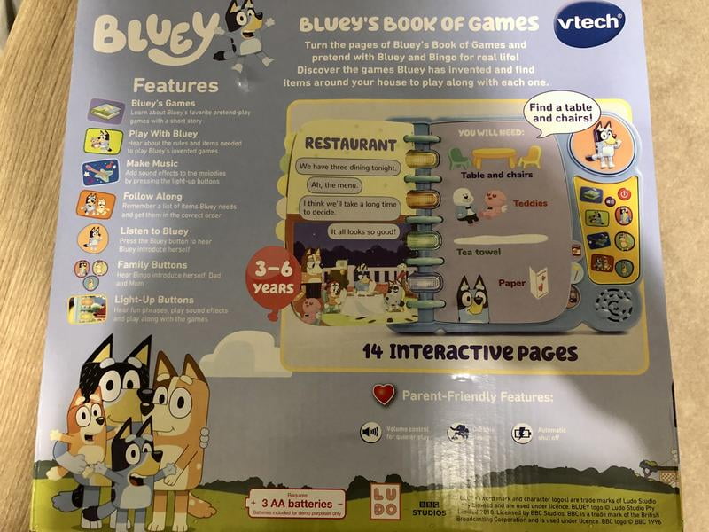 Customer reviews for VTech Bluey Bluey's Book of Games Baby